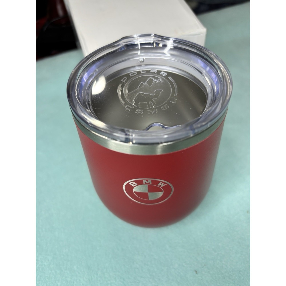 BMW Red Stainless Insulated Wine Tumbler with Lid, Coffee/Wine/Drink